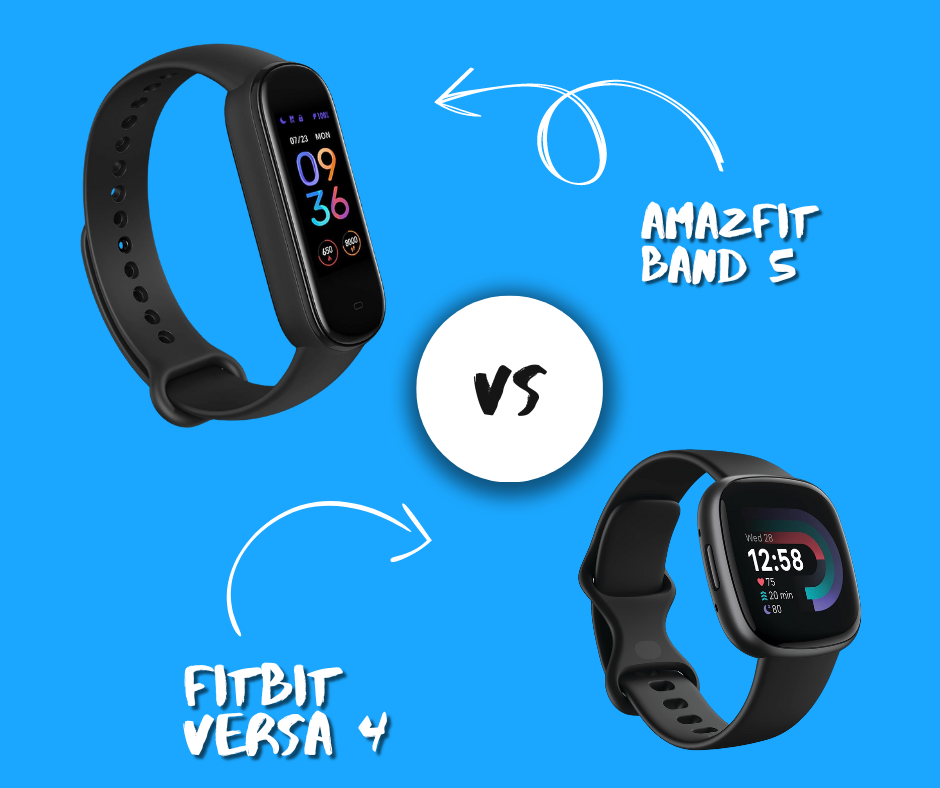 Amazfit Band 5 vs Fitbit Versa 4